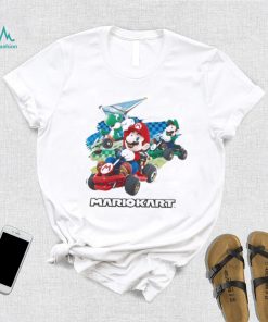 Official Walmart Merch Mario Kart Boys Rash Shirt