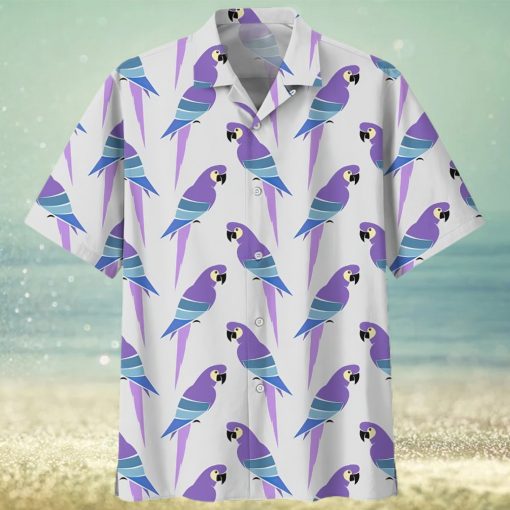 Parrot Purple Unique Design Unisex Hawaiian Shirt