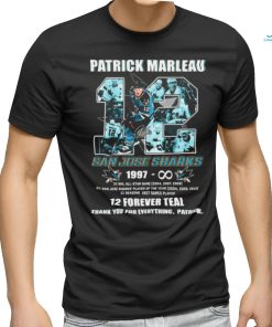 Patrick Marleau 12 San Jose Sharks 12 Forever Teal Thank You For Everything Shirt