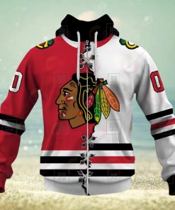Personalized NHL Chicago Blackhawks Mix Jersey 2023 3D Hoodie