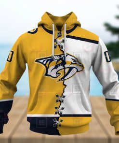 Personalized NHL Nashville Predators Mix Jersey 2023 3D Hoodie