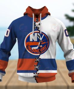 Personalized NHL New York Islanders Mix Jersey 2023 3D Hoodie