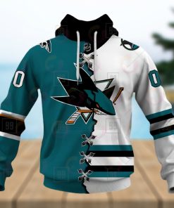 Personalized NHL San Jose Sharks Mix Jersey 2023 3D Hoodie