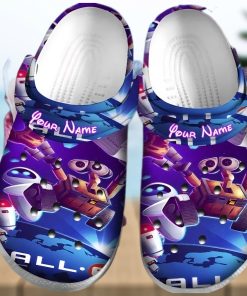 Personalized Name Wall E Poster Crocs Clog Shoes Comfortable For Women Men