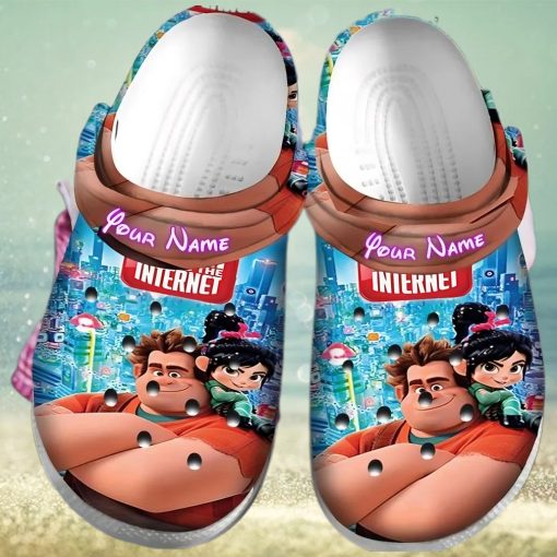 Personalized Name Wreck It Ralph Crocs Clogs Shoes Comfortable For Mens Womens Crocs Clog