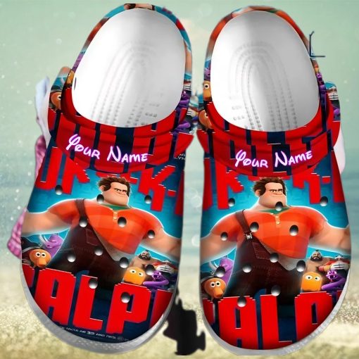 Personalized Name Wreck It Ralph Crocs Clogs Shoes Comfortable For Mens Womens