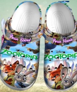 Personalized Name Zootopia Crocs Clogs Shoes Comfortable For Mens Womens Classic Clog