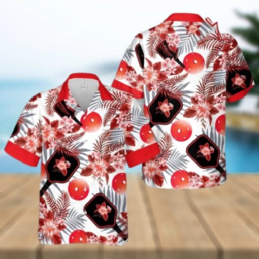 Pickleball Red Hawaiian Shirt Cheap