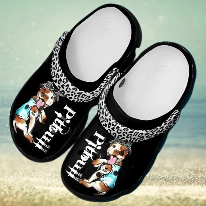 Pitbull Dog Rubber Comfy Footwear Personalized Clogs