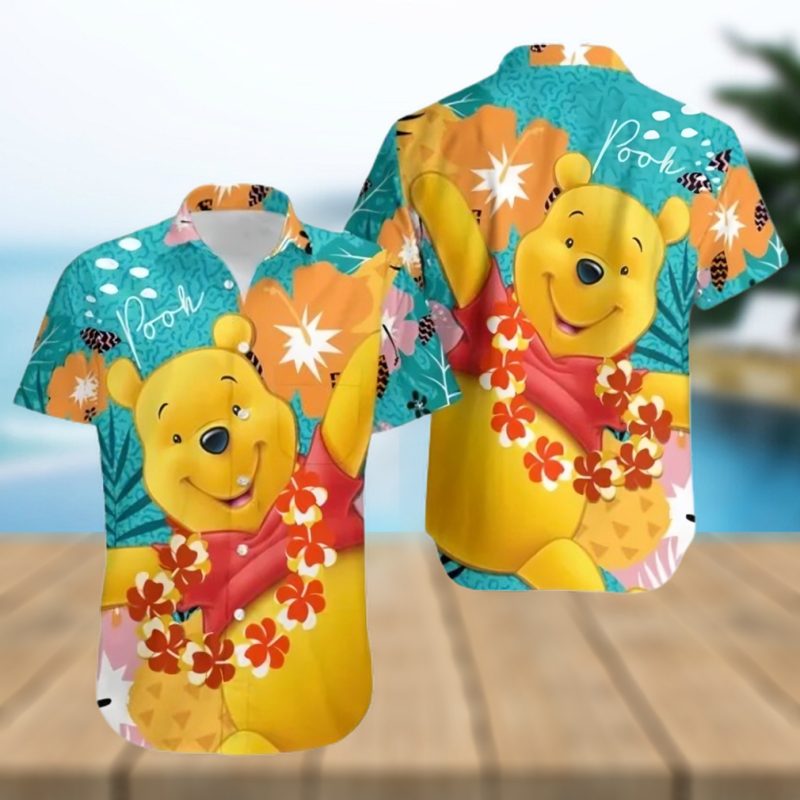 Pooh Hawaii Floral Winnie The Pooh Disney Cruise 2023 Disney Hawaiian Shirt