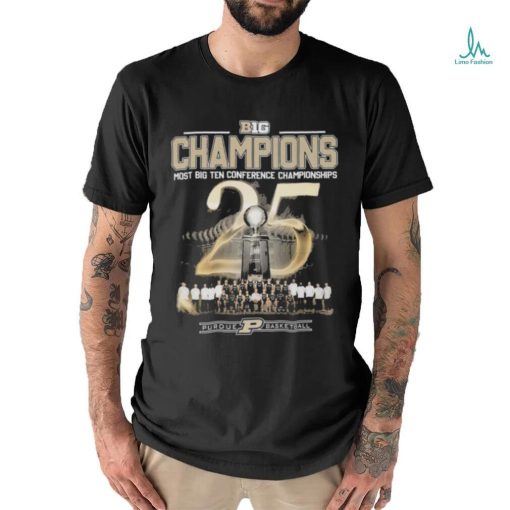 Purdue boilermakers big champions most big ten conference championships shirt