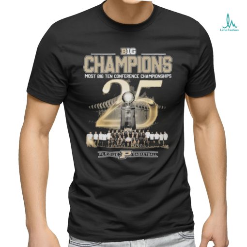 Purdue boilermakers big champions most big ten conference championships shirt