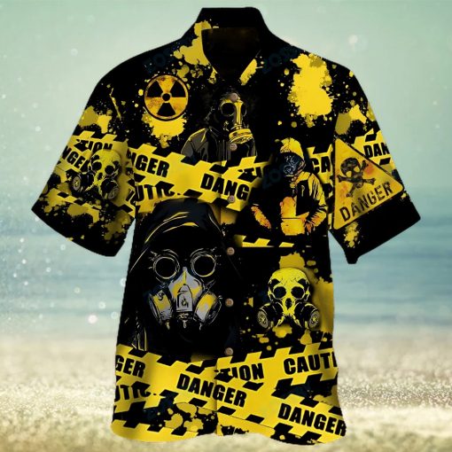 Radiation Totally Rad Yellow Awesome Design Unisex Hawaiian Shirt