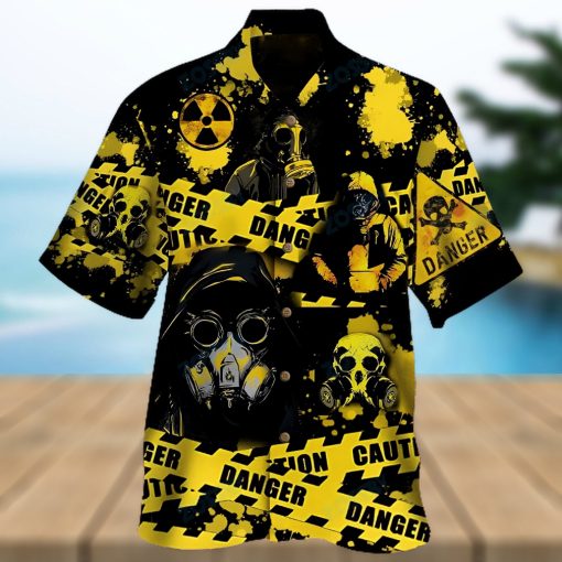 Radiation Totally Rad Yellow Awesome Design Unisex Hawaiian Shirt