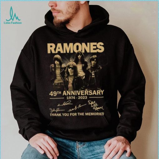 Ramones 49th Anniversary 1974 – 2023 Thank You For The Memories Shirt