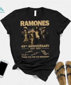 Ramones 49th Anniversary 1974 – 2023 Thank You For The Memories Shirt