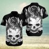 Blue Flame Skull Art – Skull Unisex Hawaiian Shirt Summer Hawaiian For Men Women Couple