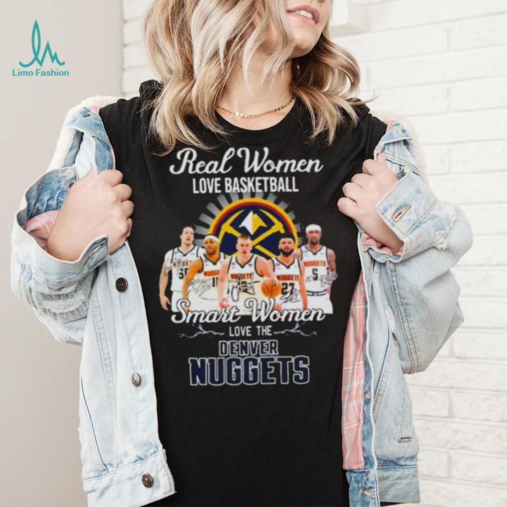 Real Women Love Basketball Bruce Brown Jamal Murray Kentavious Caldwell  pope Smart Women Love The Denver Nuggets Hoodie Shirt - Limotees