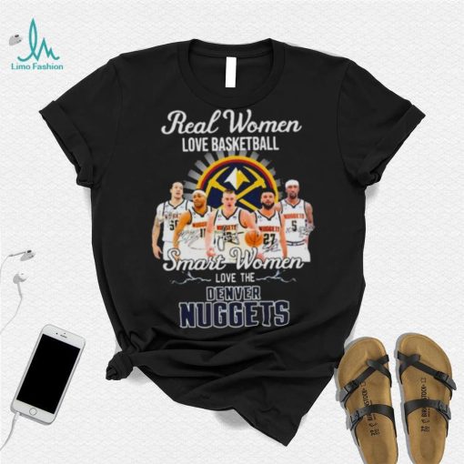 Real Women Love Basketball Bruce Brown Jamal Murray Kentavious Caldwell pope Smart Women Love The Denver Nuggets Hoodie Shirt