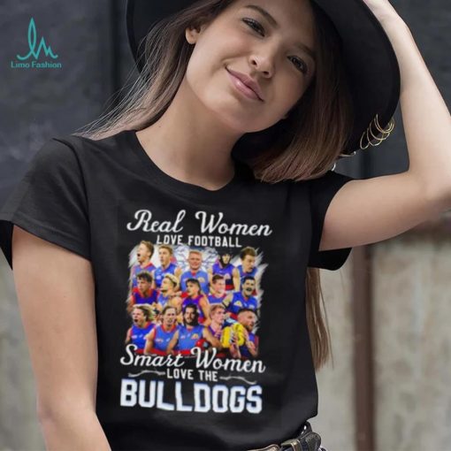 Real Women Love Football Smart Women Love The Bulldogs Hoodie Shirt