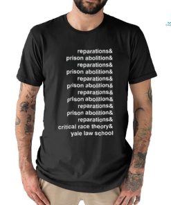 Reparations and prison abolition critical race theory shirt