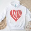 Cute Heart Gift For Valentines Day Birthday For Wife Sweet For Couple Happy Valentine Day T Shirt