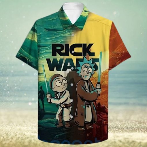 Rick Wars Rick And Morty Star Wars Funny Hawaiian Shirt