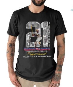 Roberto Clemente Pittsburgh Pirates 1955 – 1972 Thank You For The Memories T Shirt