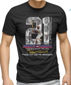 Roberto Clemente Pittsburgh Pirates 1955 – 1972 Thank You For The Memories T Shirt