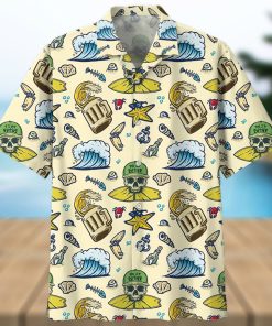 SURFING TAN AWESOME DESIGN UNISEX HAWAIIAN SHIRT