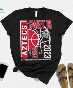 San Diego State Aztecs 2023 NCAA Division I Men’s Basketball Championship Tournament March Madness Sweet 16 shirt