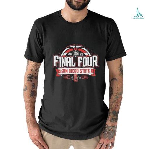 San Diego State Aztecs Final Four 2023 Basketball Bold Black Unisex Shirt