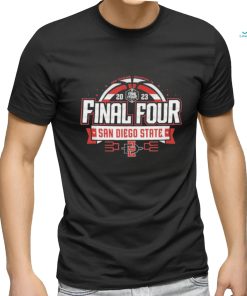 San Diego State Aztecs Final Four 2023 Basketball Bold Black Unisex Shirt