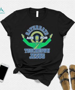 Saturdays Baby Apparel for Notre Dame Fighting Irish Touchdown Jesus shirt