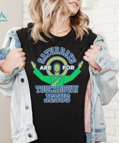 Saturdays Baby Apparel for Notre Dame Fighting Irish Touchdown Jesus shirt