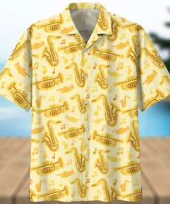 Saxophone Yellow Nice Design Unisex Hawaiian Shirt For Men And Women Dhc17062426