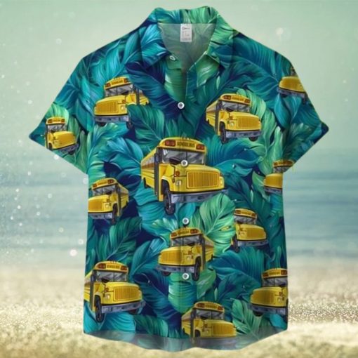 School Bus Back To Summer Hawaiian Shirt