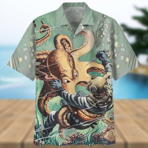 Scuba Diving Blue Nice Design Unisex Hawaiian Shirt