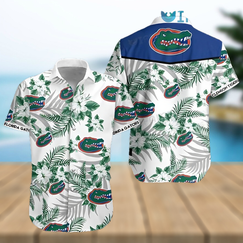 Shirt Hibiscus Tropcial Leaf Florida Gators Gift Shirt Hibiscus Tropcial Leaf Florida Gators Gift