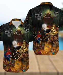 Shop From 1000 Unique Amazing Pirate Skull Finding Treasure Hawaiian Shirts