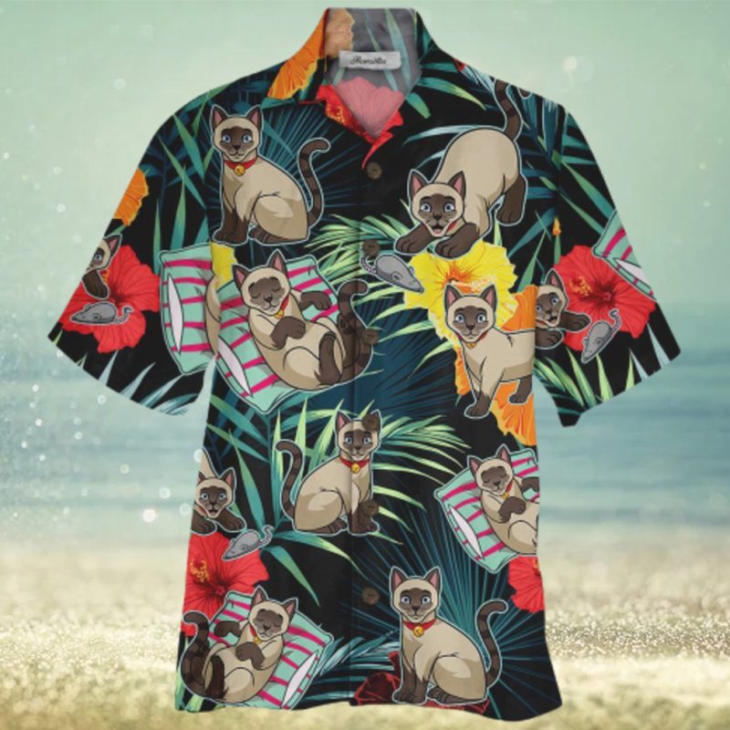 Siamese Cat Colorful Unique Design Unisex Hawaiian Shirt For Men And Women Dhc17062271