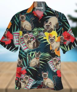 Siamese Cat Colorful Unique Design Unisex Hawaiian Shirt