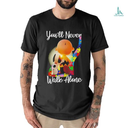 Snoopy and Charlie Brown you’ll never walk alone shirt