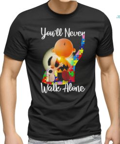 Snoopy and Charlie Brown you’ll never walk alone shirt