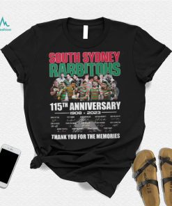 South Sydney Rabbitohs 115th Anniversary 1908 – 2023 Thank You For The Memories Shirt