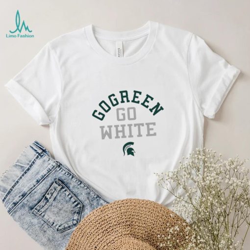 Spartan Strong go green go white shirt