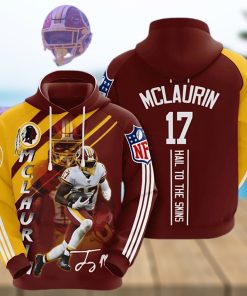 Sports American Football Nfl Washington Redskins Terry Mclaurin Usa Hoodie 3D