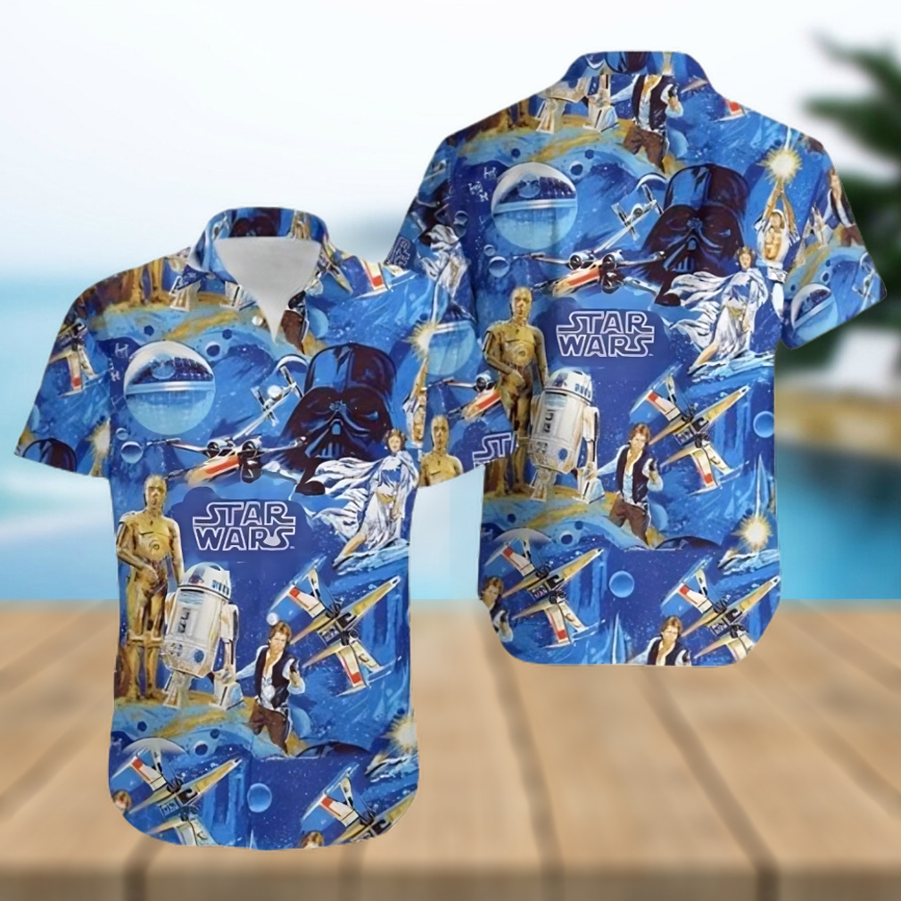 Star Wars Classic 3D Planet hawaiian shirt
