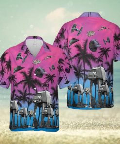 Star Wars Funny Summer Tropical Purple Hawaiian Shirt