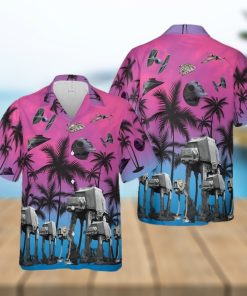 Star Wars Funny Summer Tropical Purple Hawaiian Shirt